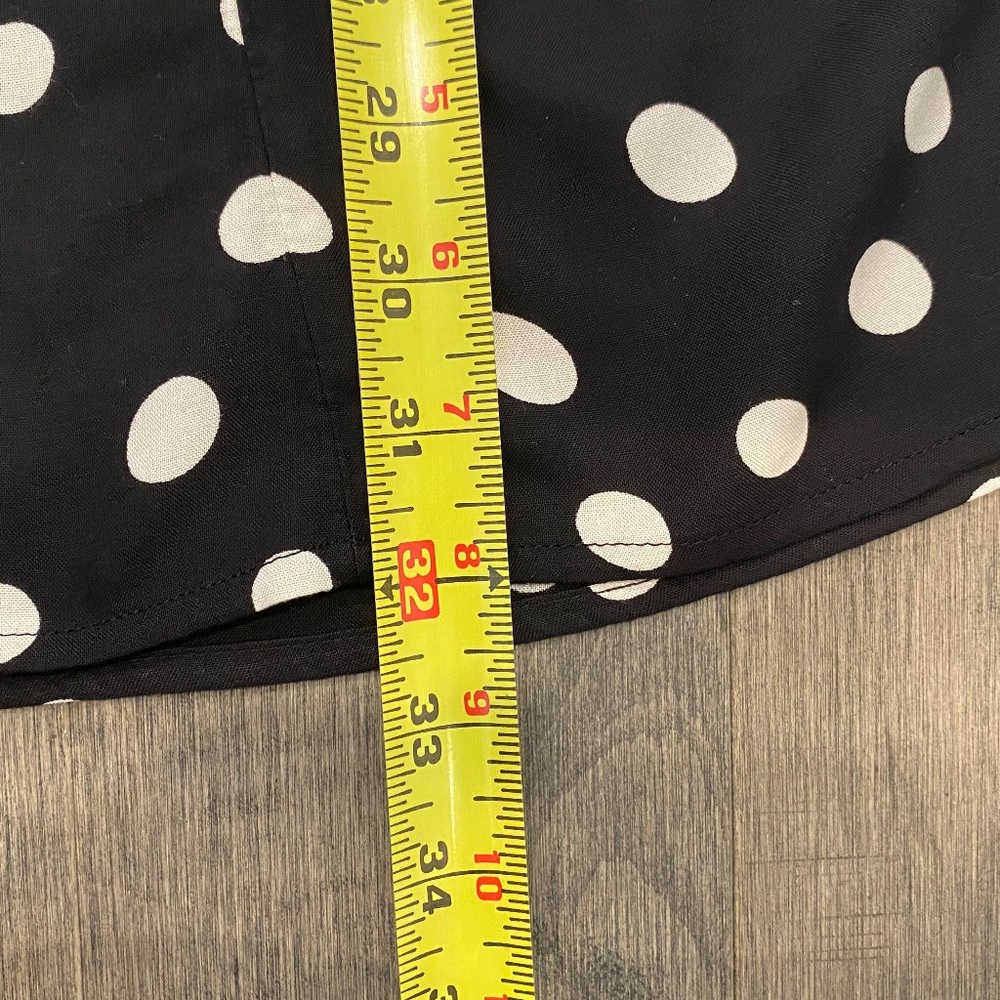 NWT Abercrombie & Fitch Cinch-Front Mini Dress Black/White - Picture 7 of 7